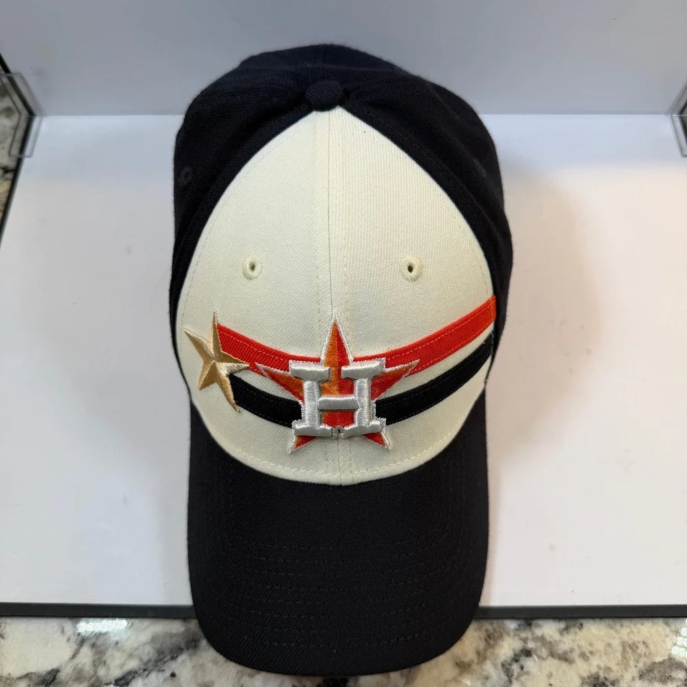 New Era Houston Astros Hat Men L/XL Navy 2024 All Star Game 39THIRTY Stretch Fit